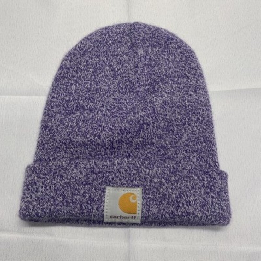 Carhartt Youth Marled Acrylic Knit Watch Hat in Purple Heather